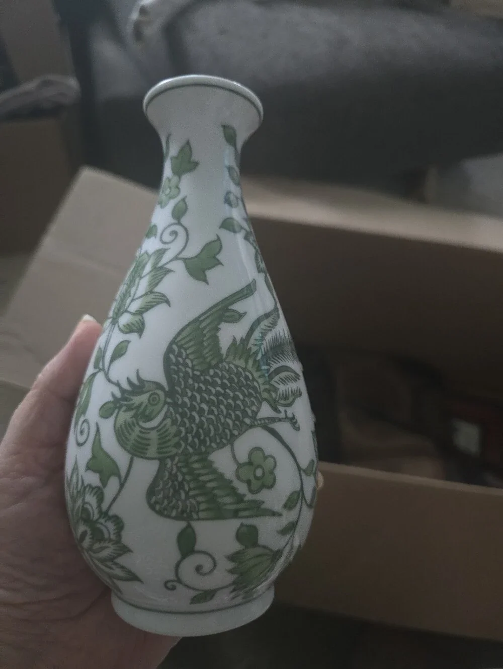3 Piece Oriental Vase Set - Picture 3 of 8